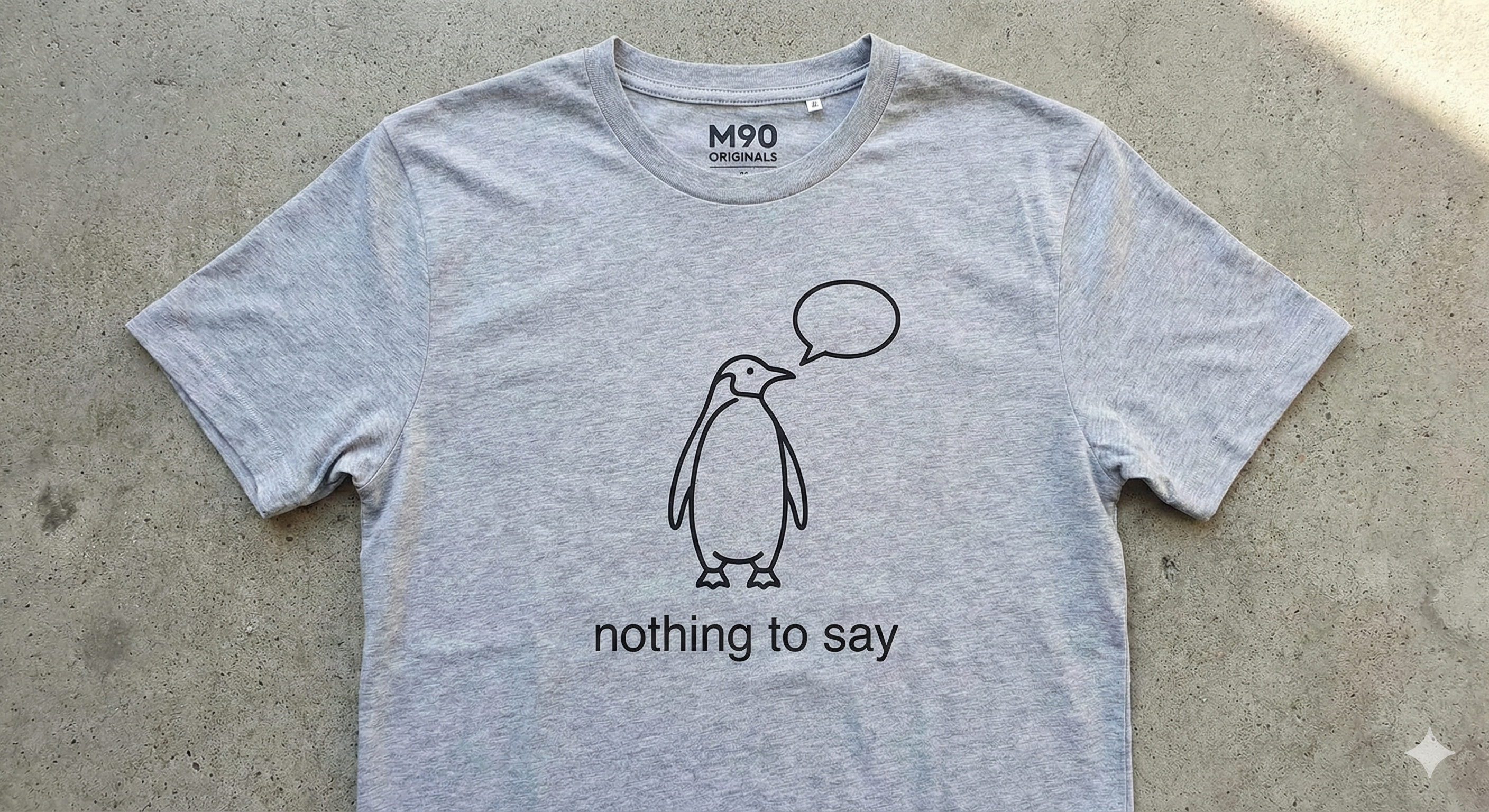 The "Nothing to Say" Tee | Grey
