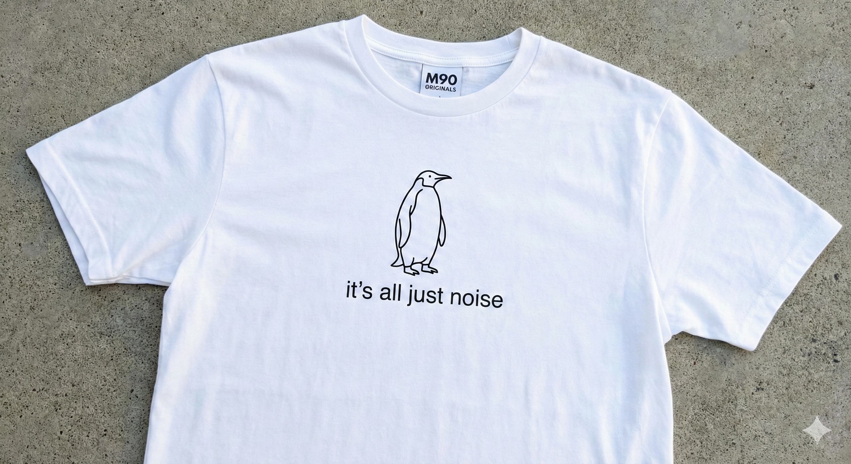 The "Just Noise" Tee | White